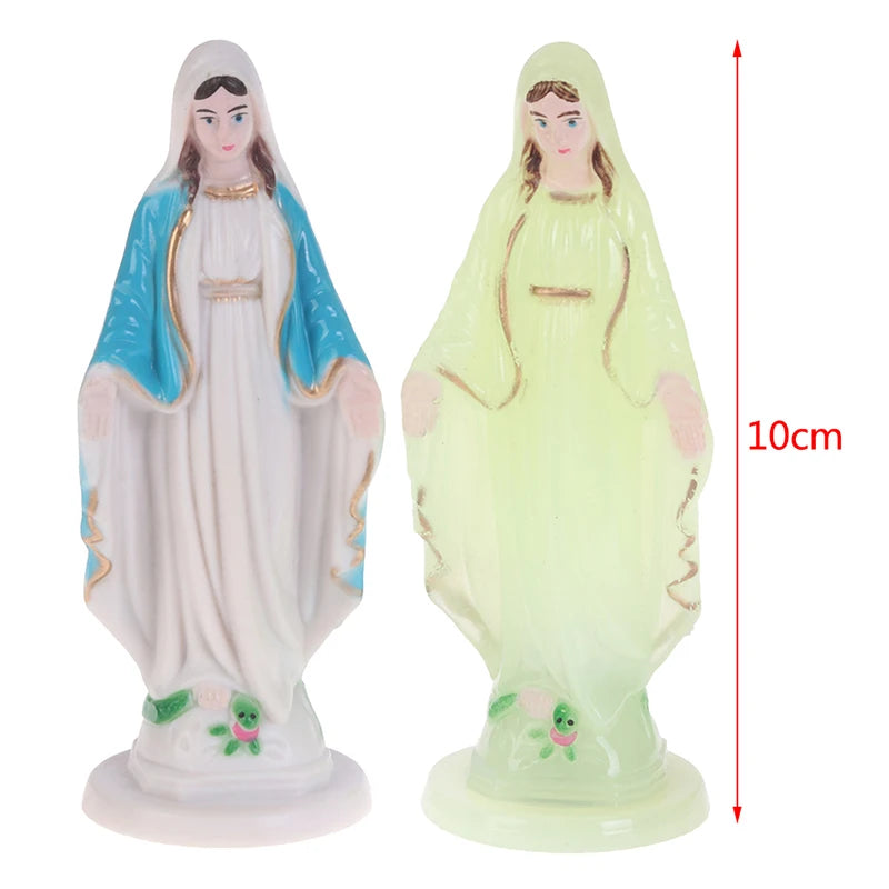 1PC Mary Statue Jesus Home Decoration Gift  Small Ornaments Catholic Mary Statue Madonna Handmade Virgin