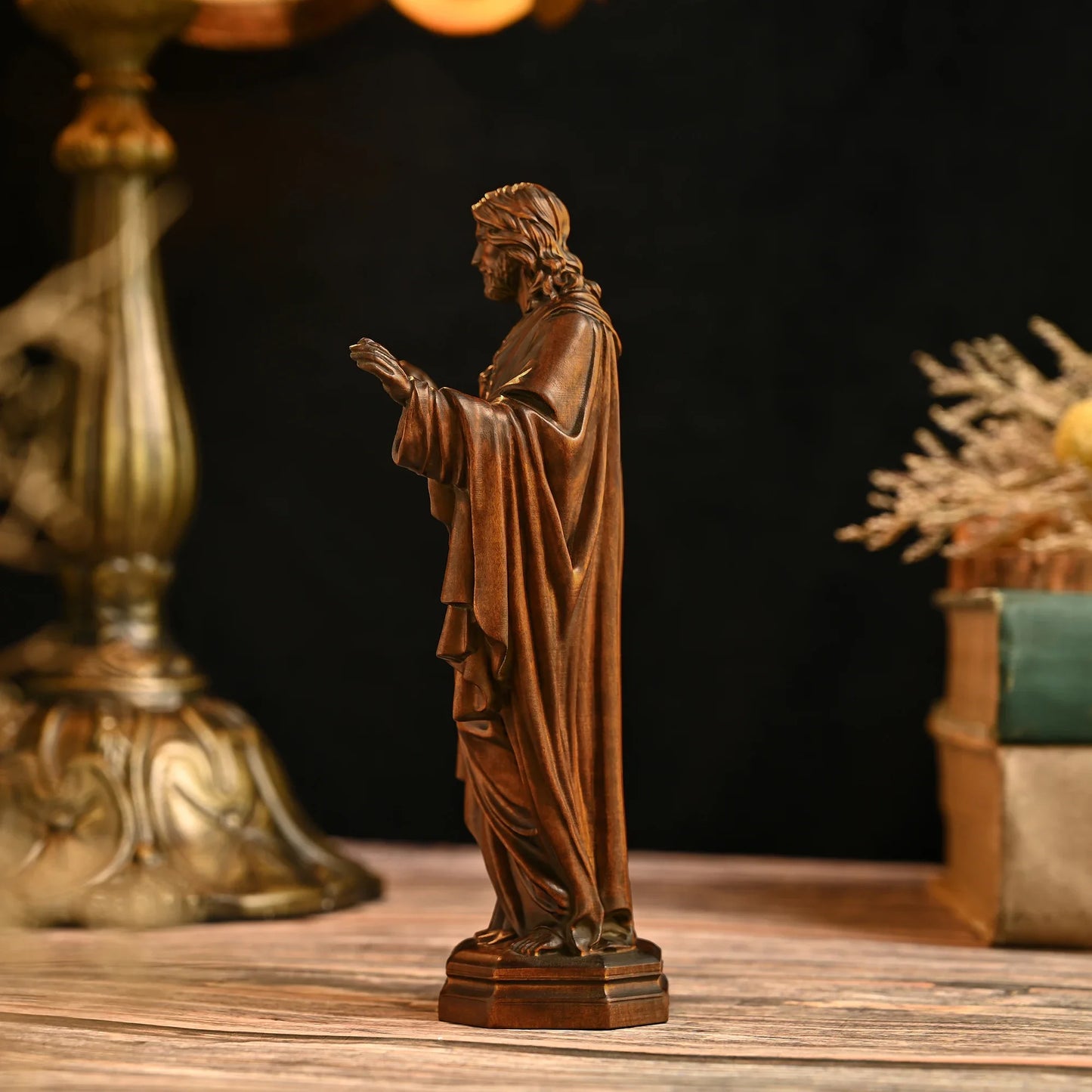 Crafts YS statue ornaments office accessories decorations cross-border creative handmade solid wood carving