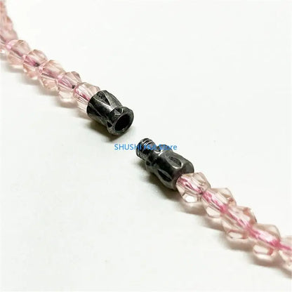 Crystal Bead Rosary Necklace Bead Chain Pendant Ornament D57B
