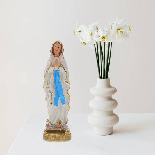 Virgin Mary Statue Resin Decorative Ornament Religious Decor Desktop Catholic Church Adornment Church Decoration